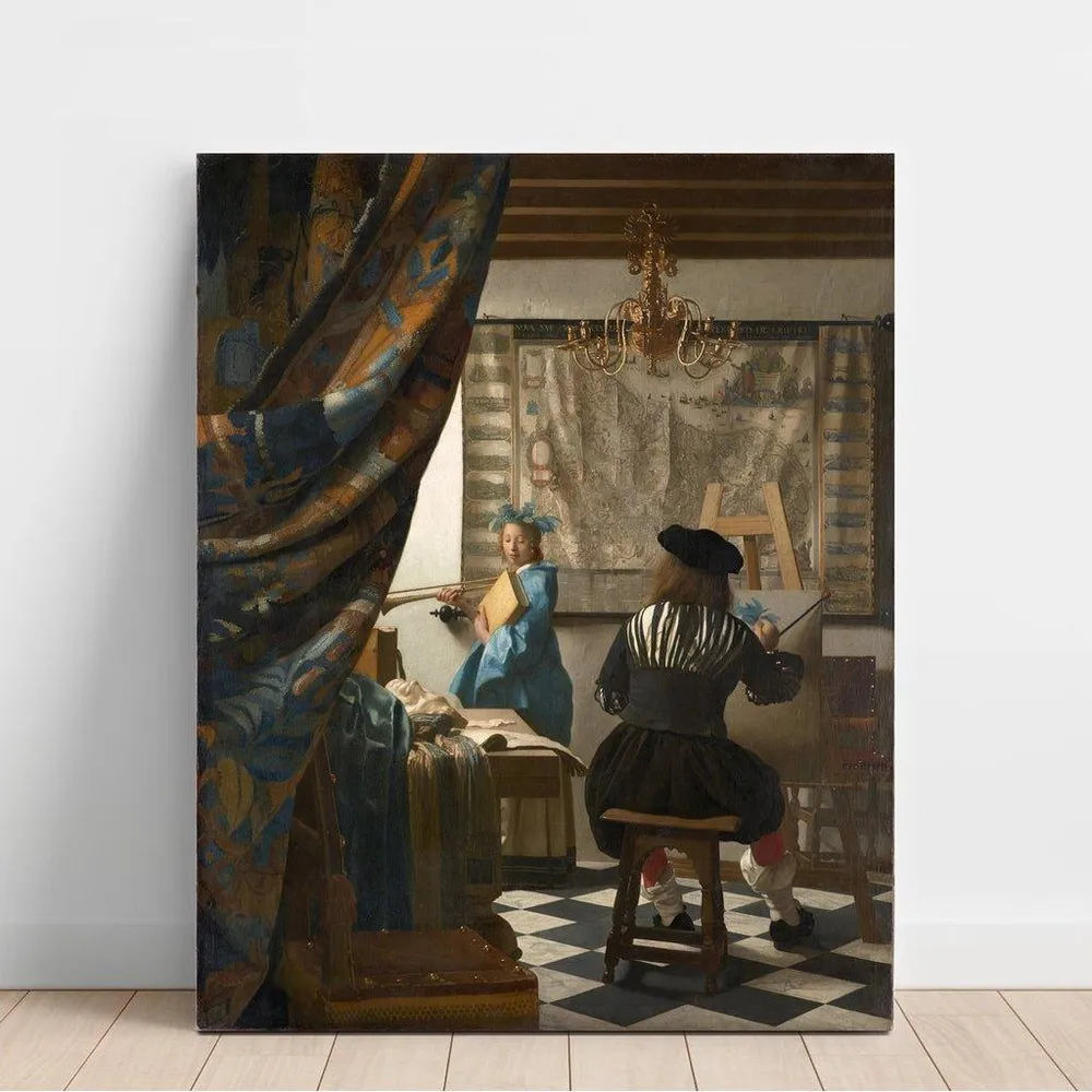 Tableau L'art de la peinture - Johannes Vermeer | Reproduction Artem Legrand