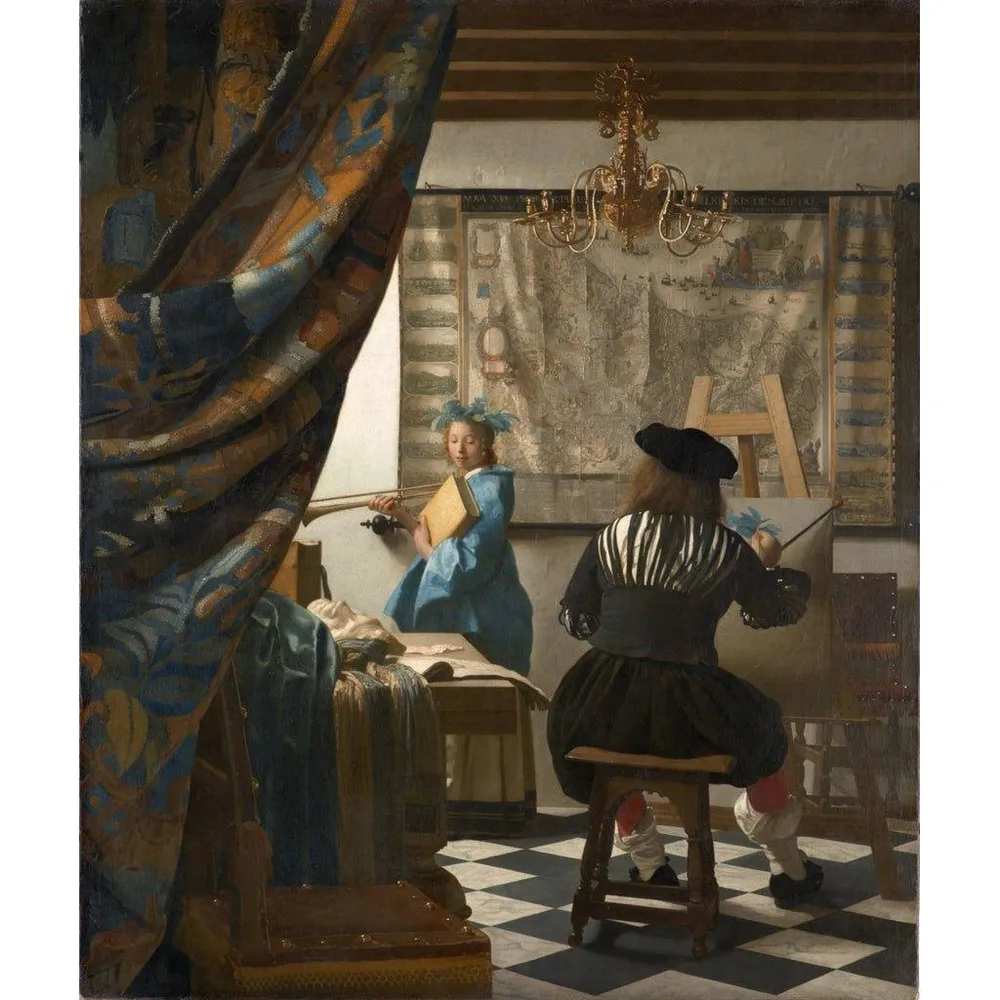 Tableau L'art de la peinture - Johannes Vermeer | Reproduction Artem Legrand