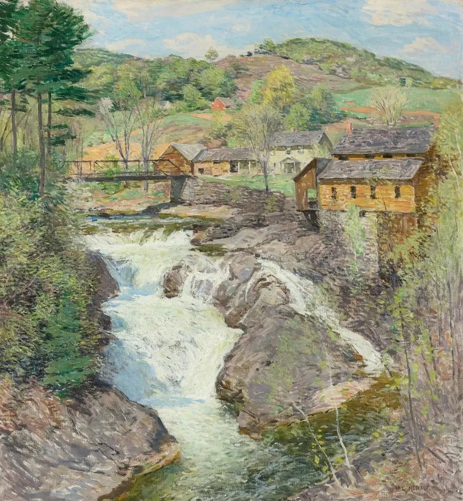 Tableau Les Chutes - Willard Leroy Metcalf | Reproduction Artem Legrand