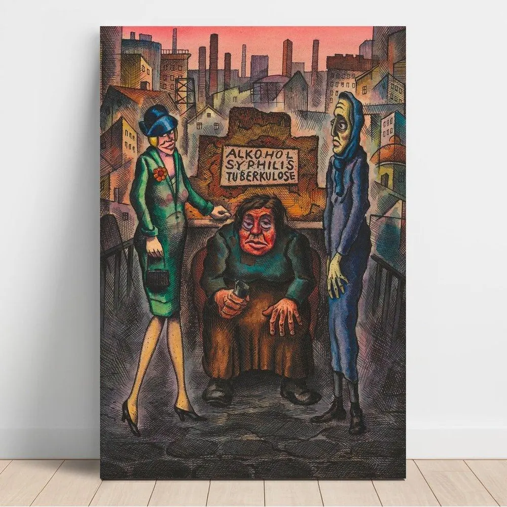 Tableau Les trois fléaux du peuple - Karl Wiener | Reproduction Artem Legrand