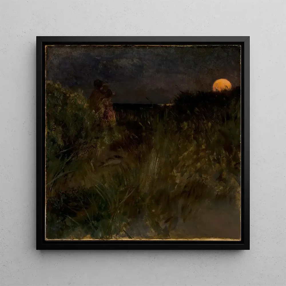 Tableau Lever de lune sur les dunes - Eilif Peterssen | Reproduction Artem Legrand