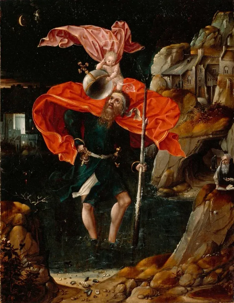 Tableau La légende de Saint Christophe - Anonyme | Reproduction Artem Legrand