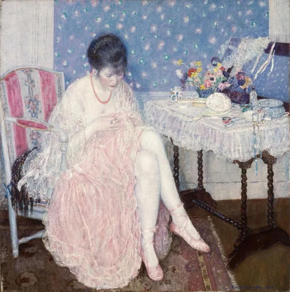 Tableau Lingerie déchirée - Frederick Carl Frieseke | Reproduction Artem Legrand