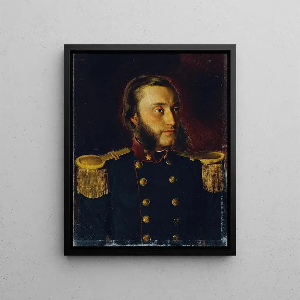 Tableau L'ingénieur naval Josef von Romako dans le rôle du premier lieutenant - Anton Romako | Reproduction Artem Legrand