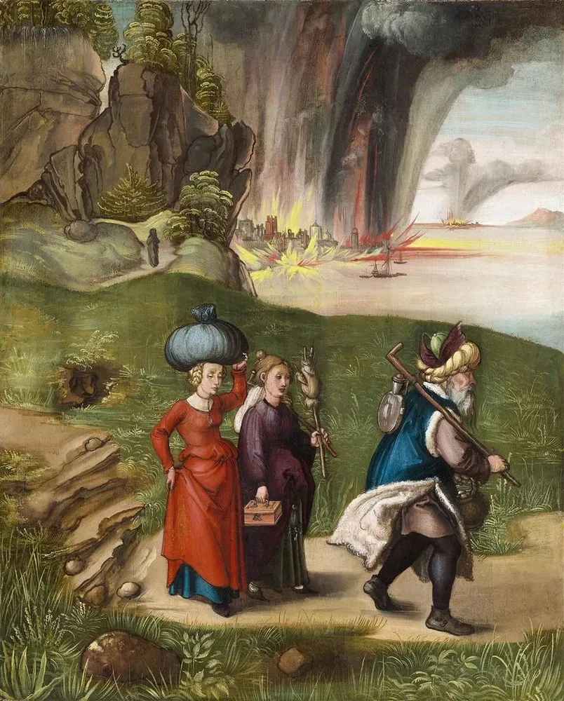 Tableau Lot et ses filles - Albrecht Dürer | Reproduction Artem Legrand