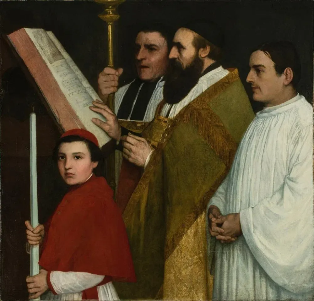 Tableau Le lutrin - Alphonse Legros | Reproduction Artem Legrand