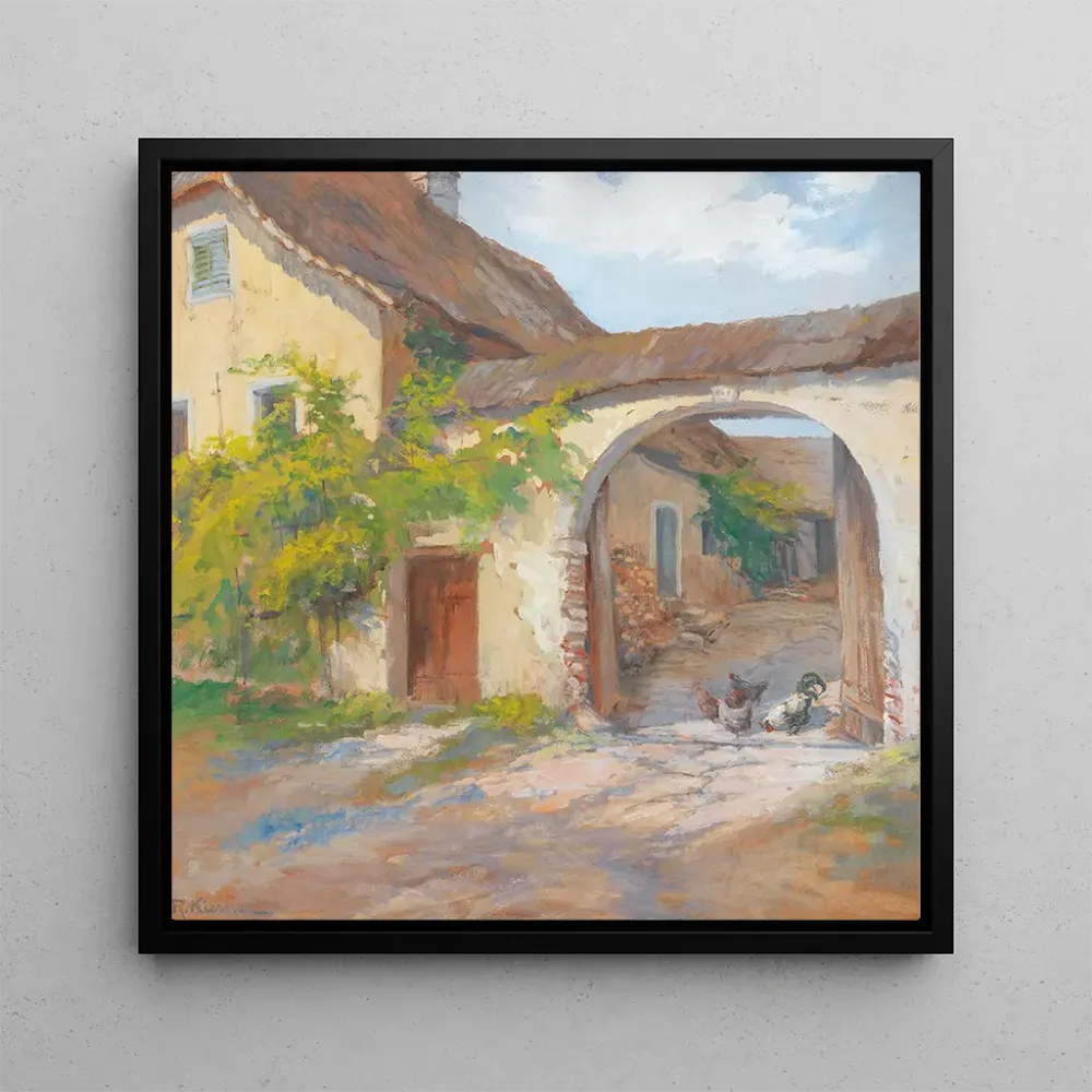 Tableau Maison de Paysans à Ardagger - Rudolf Kierner | Reproduction Artem Legrand