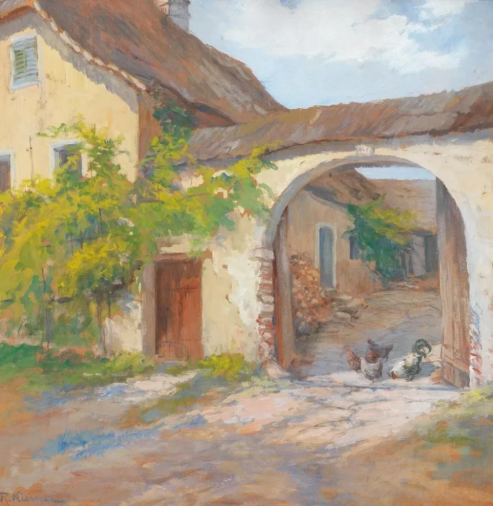 Tableau Maison de Paysans à Ardagger - Rudolf Kierner | Reproduction Artem Legrand