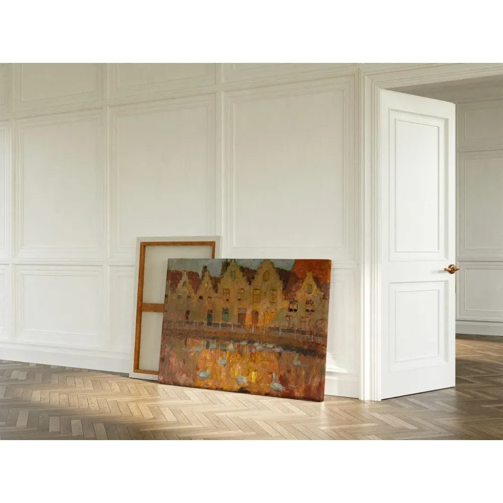 Tableau Maisons à Bruges - Henri Le Sidaner | Reproduction Artem Legrand