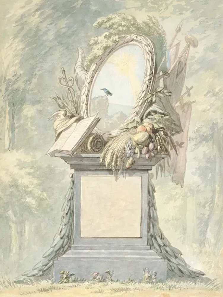 Tableau Monument - Aert Schouman | Reproduction Artem Legrand