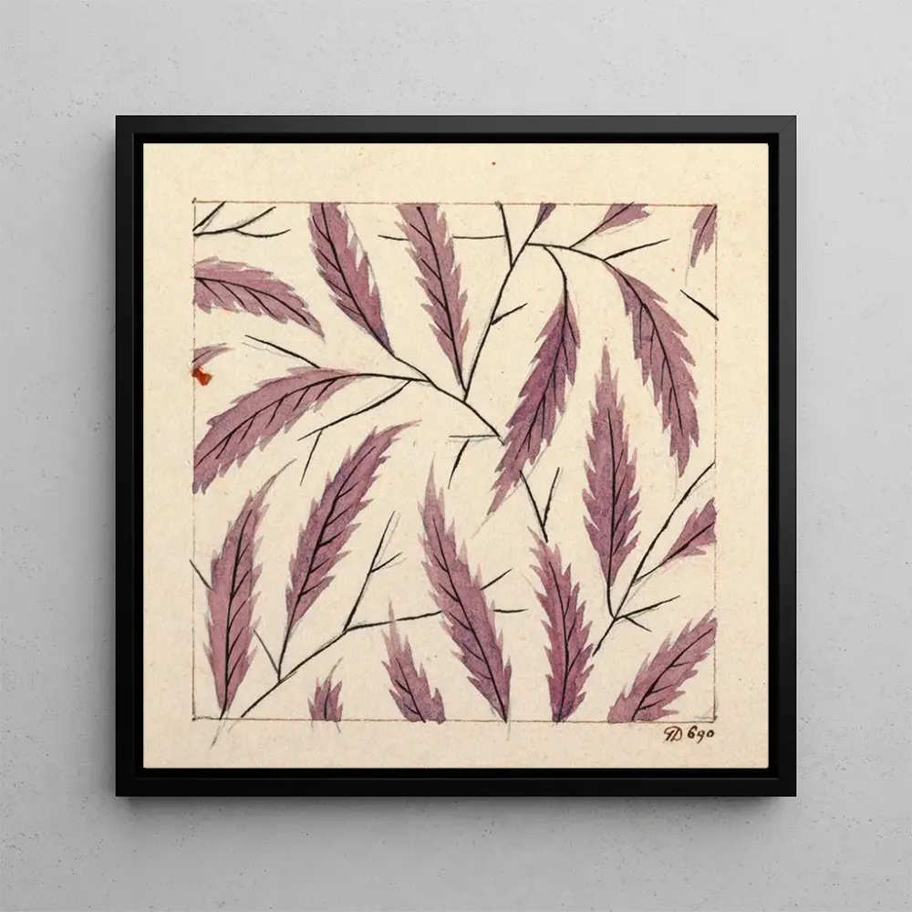 Tableau Motif floral pour textile imprimé Pl XLI - Anonyme | Reproduction Artem Legrand