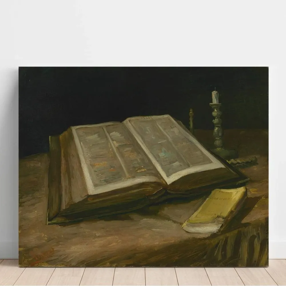 Tableau Nature morte avec la Bible - Vincent van Gogh | Reproduction Artem Legrand
