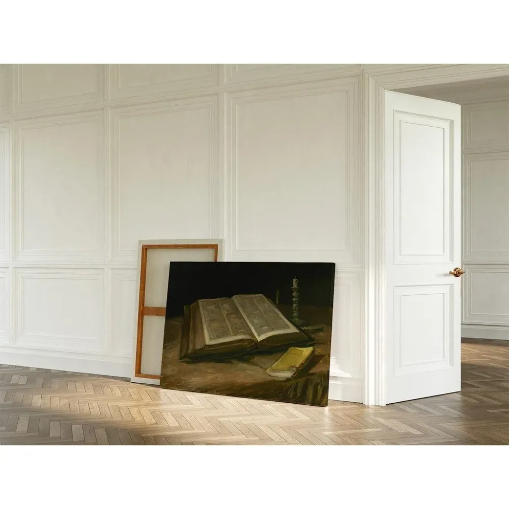 Tableau Nature morte avec la Bible - Vincent van Gogh | Reproduction Artem Legrand