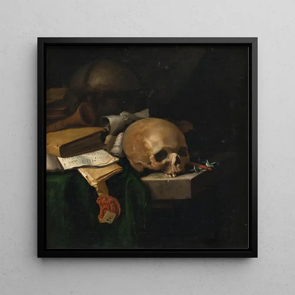 Tableau Nature morte vanitas - Pieter Van Der Willigen | Reproduction Artem Legrand