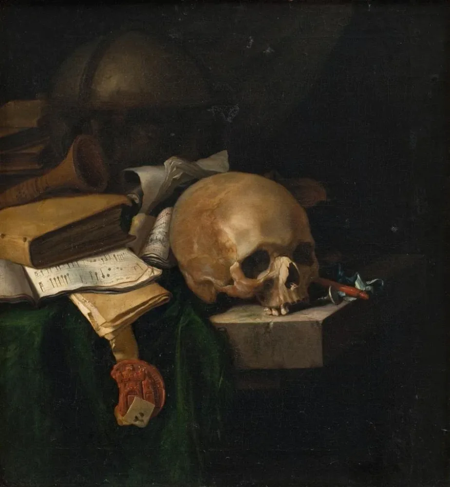 Tableau Nature morte vanitas - Pieter Van Der Willigen | Reproduction Artem Legrand