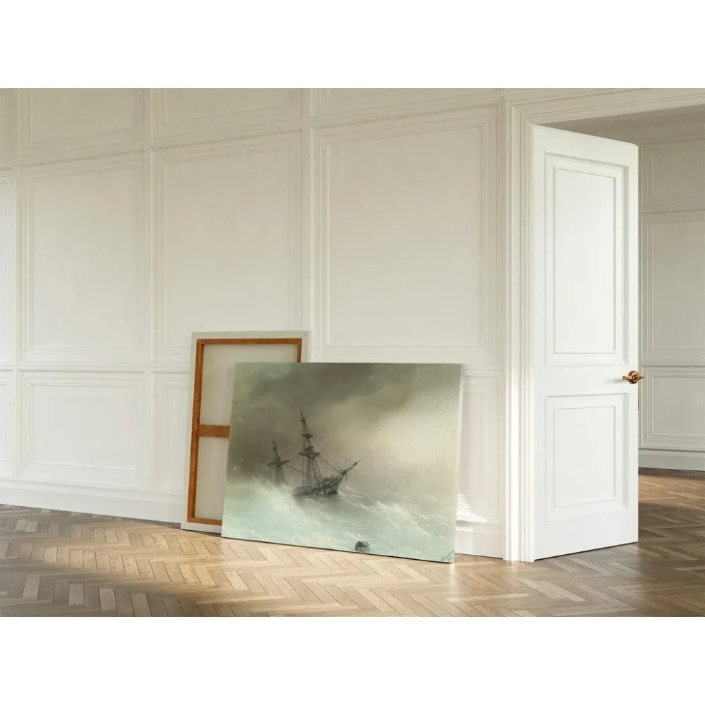 Tableau Un navire dans une mer agitée - Ivan Konstantinovich Aivazovsky | Reproduction Artem Legrand