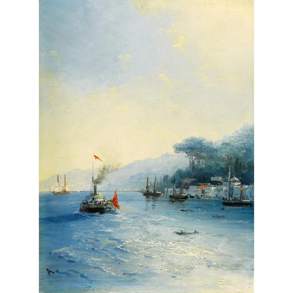 Tableau Navires sur le Bosphore, Constantinople - Ivan Konstantinovich Aivazovsky | Reproduction Artem Legrand