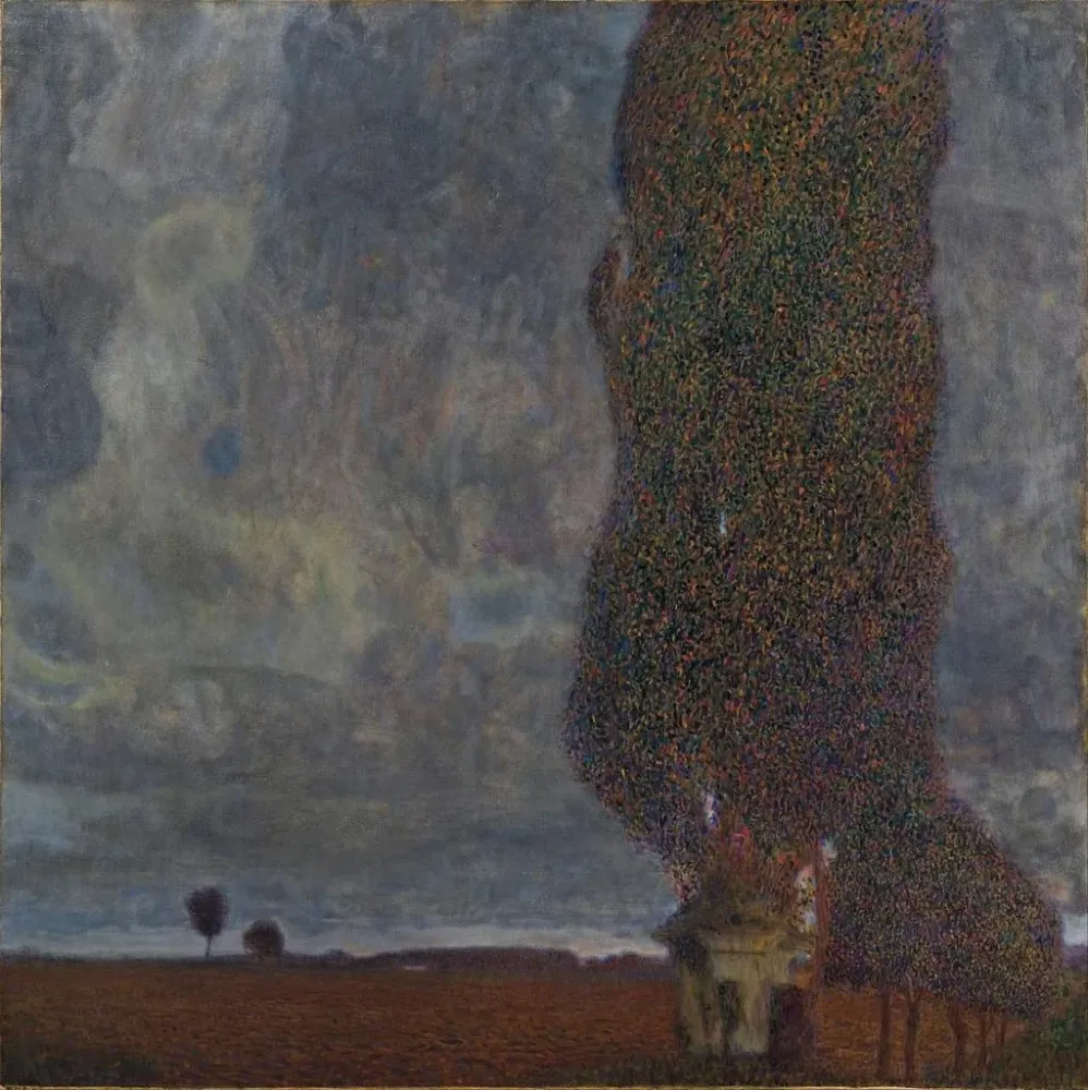 Tableau Orage approchant Le Grand Peuplier II - Gustav Klimt | Reproduction Artem Legrand