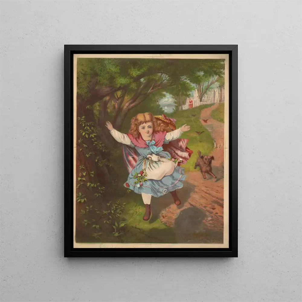 Tableau Papa arrive - Armstrong & Co. Lith. | Reproduction Artem Legrand