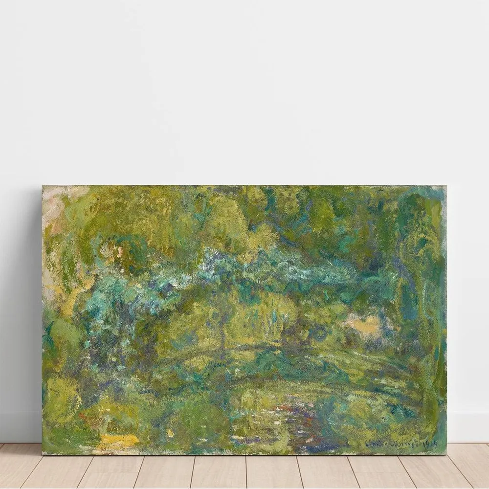 Tableau La passerelle de l'étang aux nénuphars - Claude Monet | Reproduction Artem Legrand