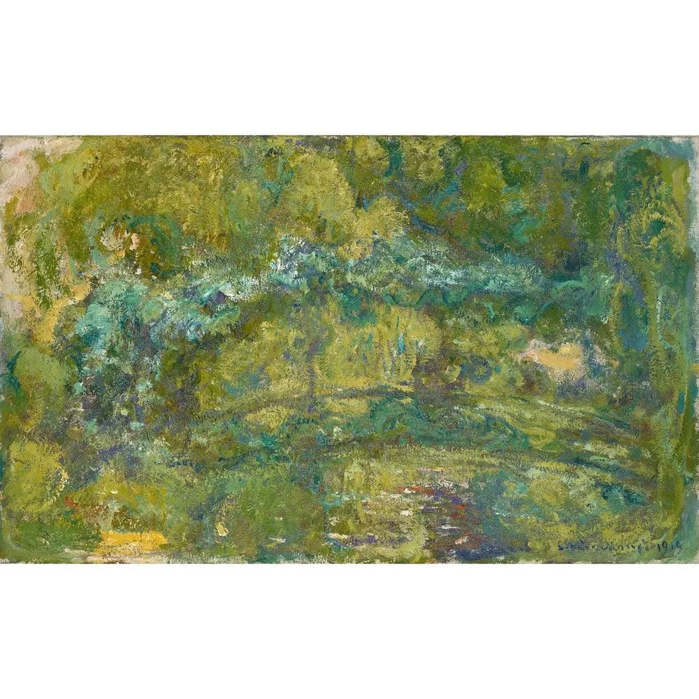 Tableau La passerelle de l'étang aux nénuphars - Claude Monet | Reproduction Artem Legrand