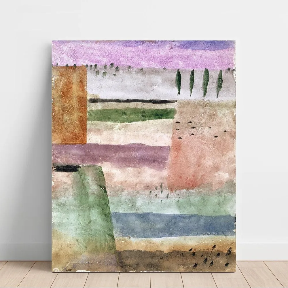 Tableau Paysage avec peupliers - Paul Klee | Reproduction Artem Legrand