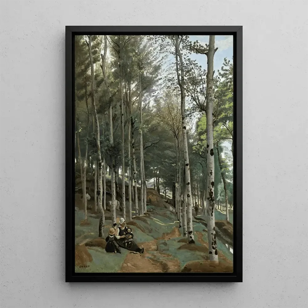 Tableau Paysage Breton - Jean-Baptiste Camille Corot | Reproduction Artem Legrand