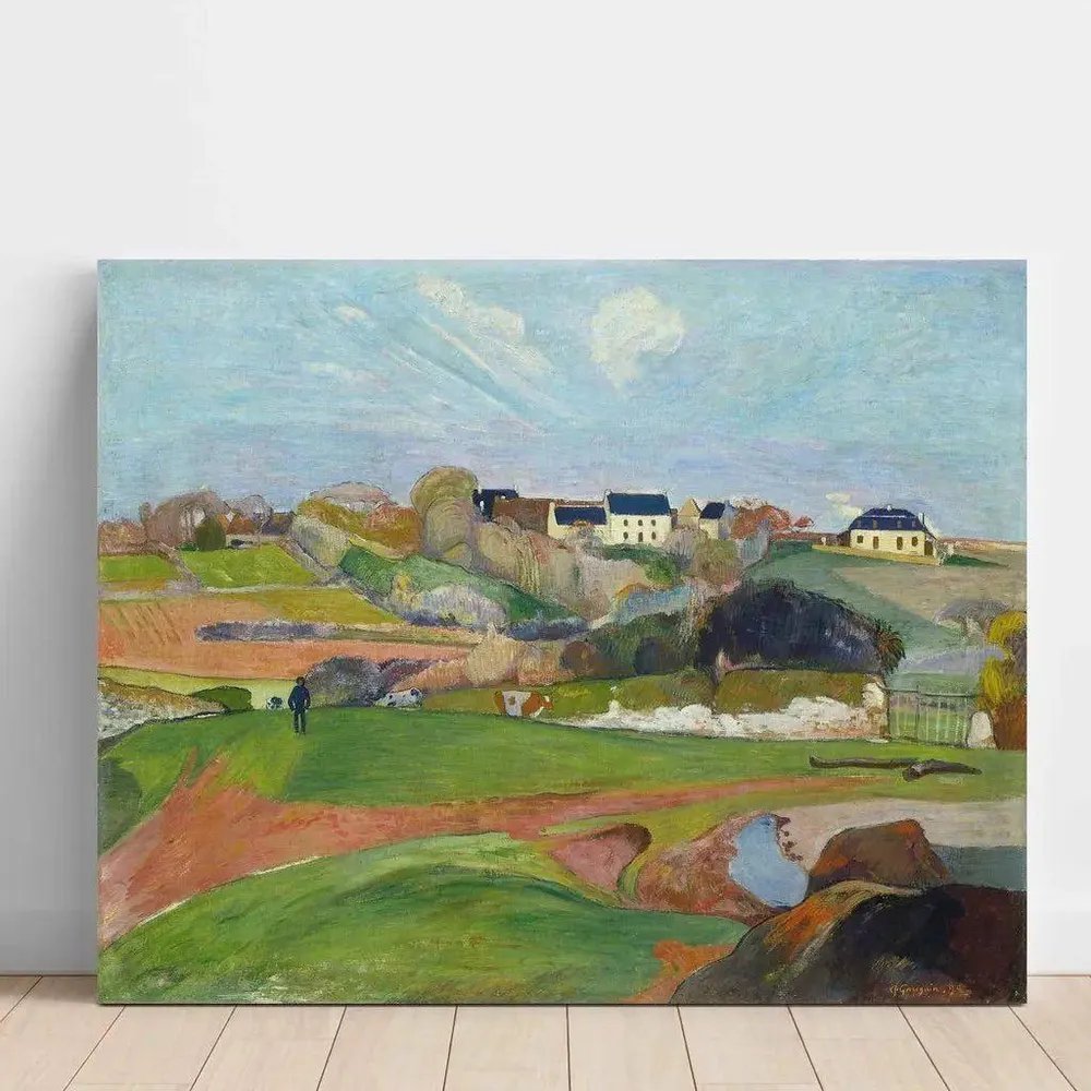 Tableau Paysage au Pouldu de Paul Gauguin | Reproduction Artem Legrand