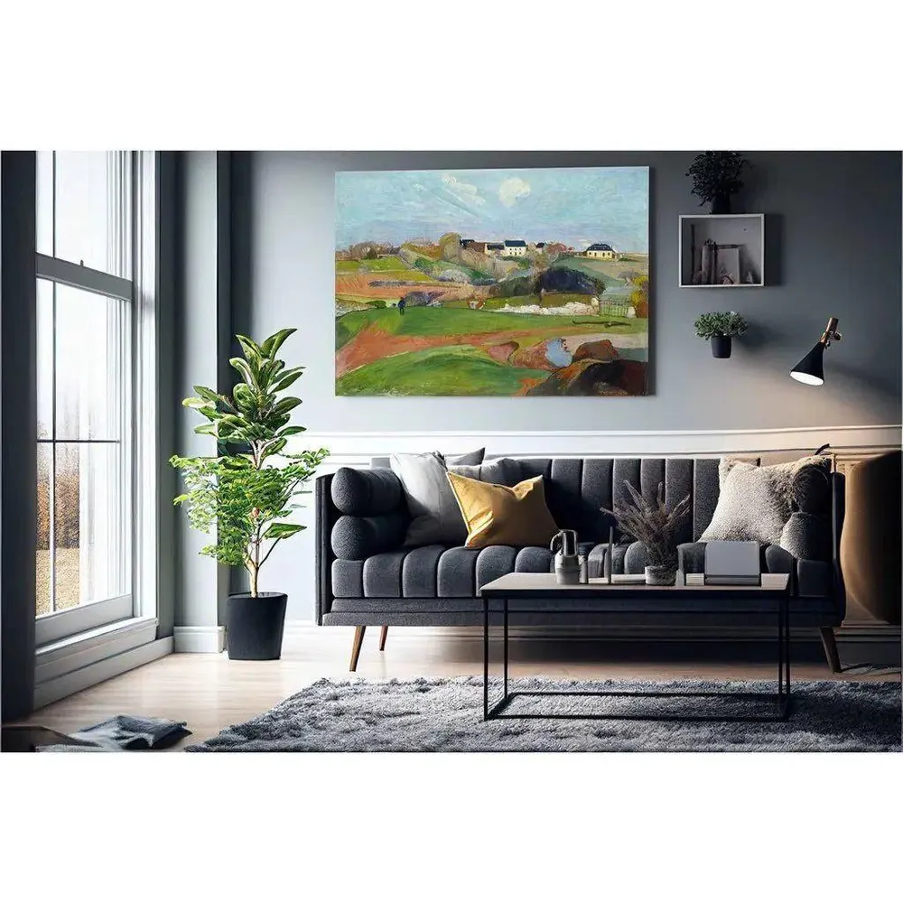 Tableau Paysage au Pouldu de Paul Gauguin | Reproduction Artem Legrand