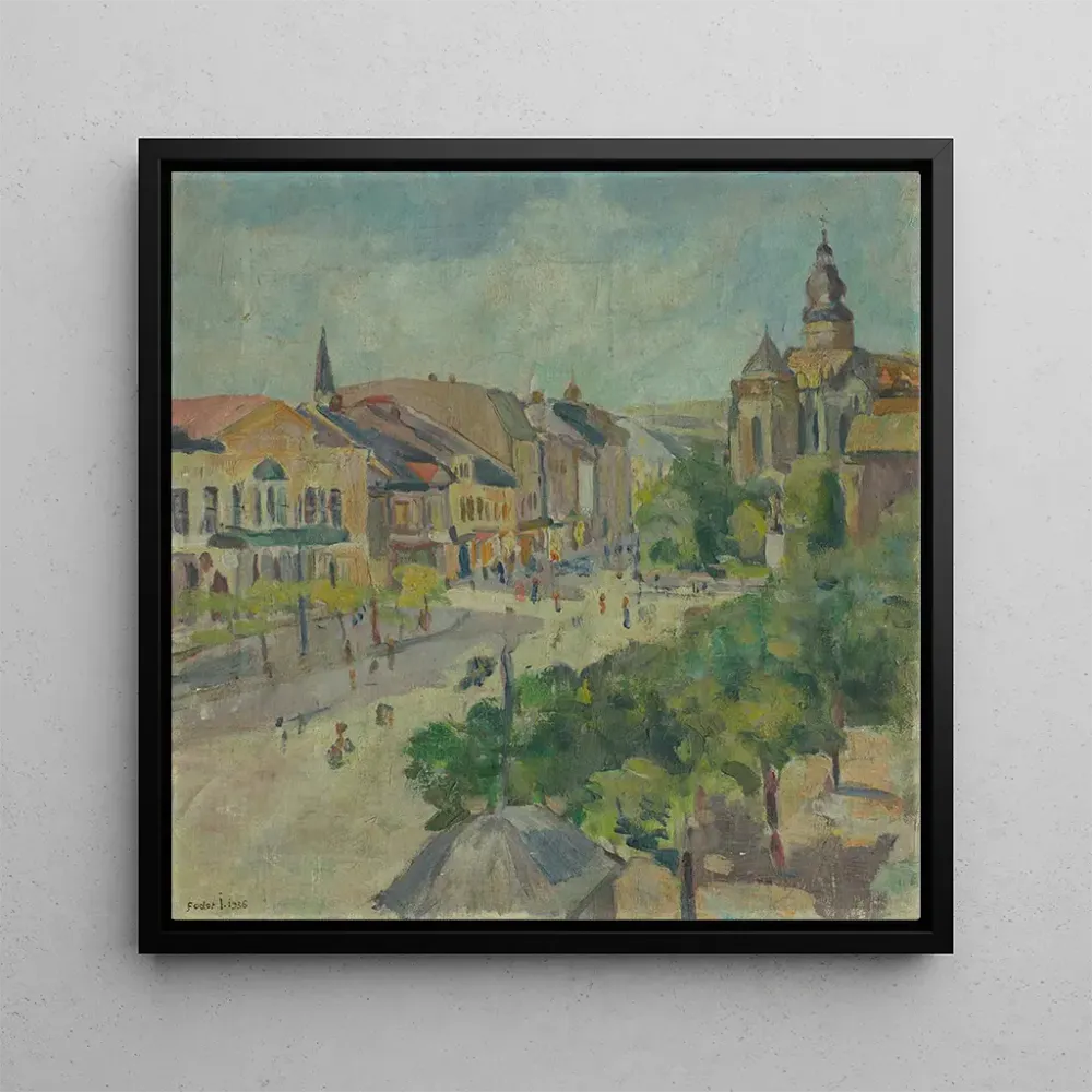 Tableau Place devant la maison à Košice - Stefan Fodor | Reproduction Artem Legrand