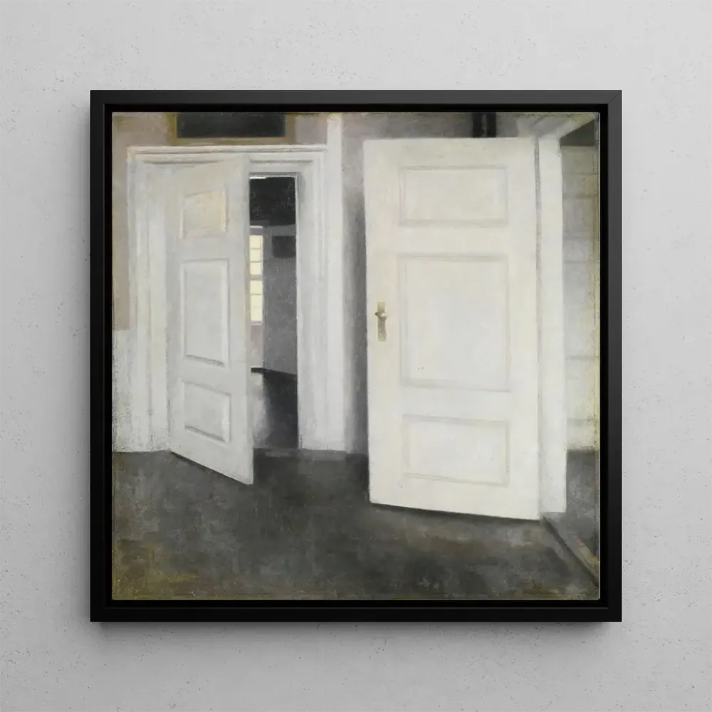 Tableau Portes blanches Strandgade 30 - Vilhelm Hammershøi | Reproduction Artem Legrand