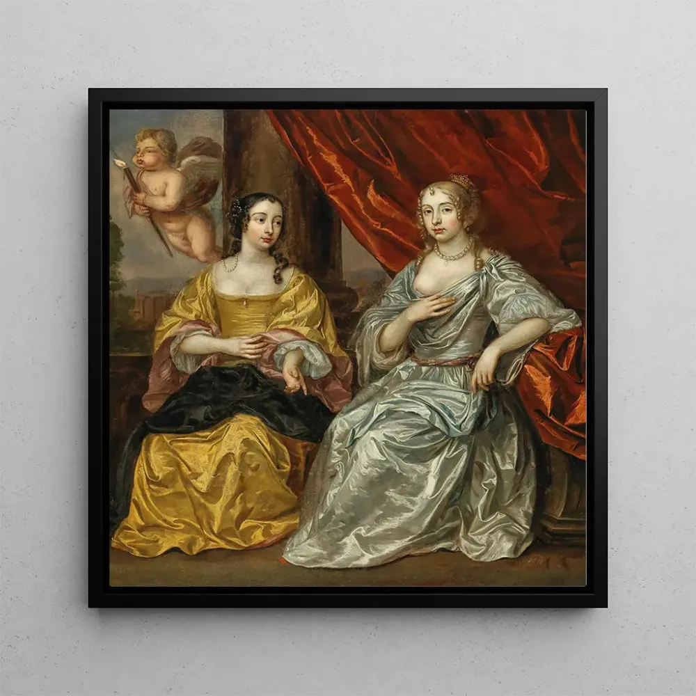 Tableau Portrait de deux nobles avec Cupidon - Jan Mijtens | Reproduction Artem Legrand
