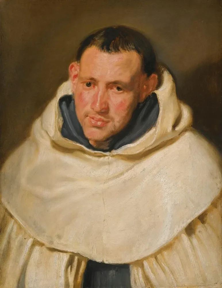 Tableau Portrait d'un moine carmélite tête et épaules - Antoine van Dyck | Reproduction Artem Legrand