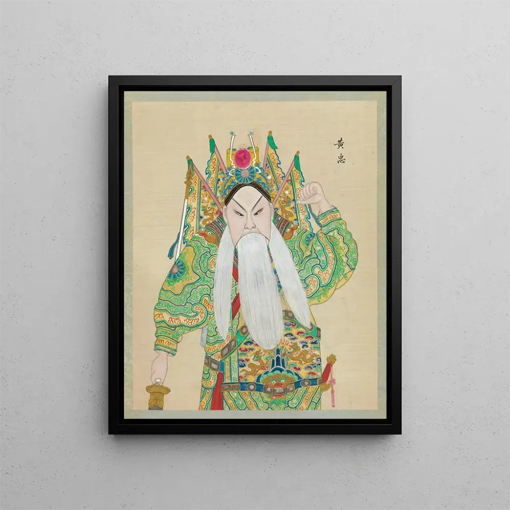 Tableau Portrait d'un personnage de l'opéra de Pékin 6 - Anonyme | Reproduction Artem Legrand