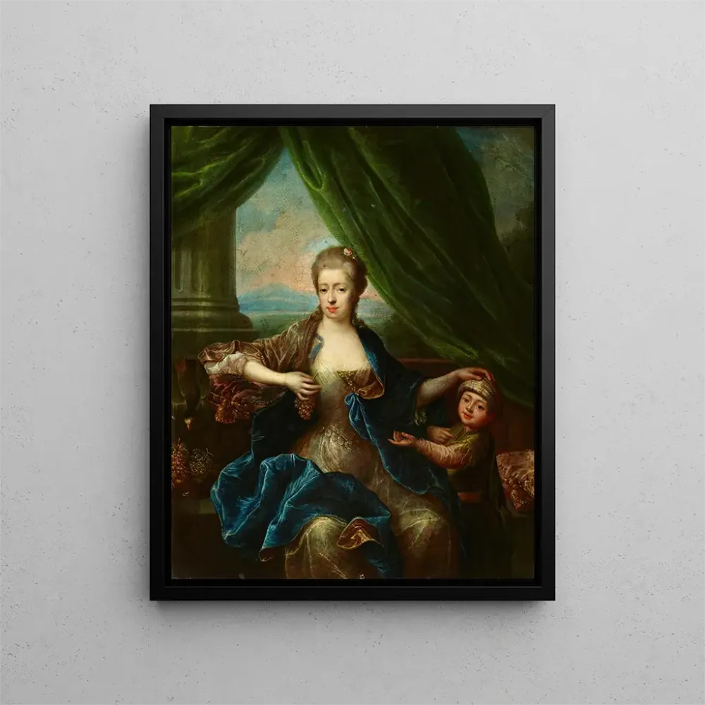 Tableau Portrait d'une dame avec un enfant - Anonyme | Reproduction Artem Legrand