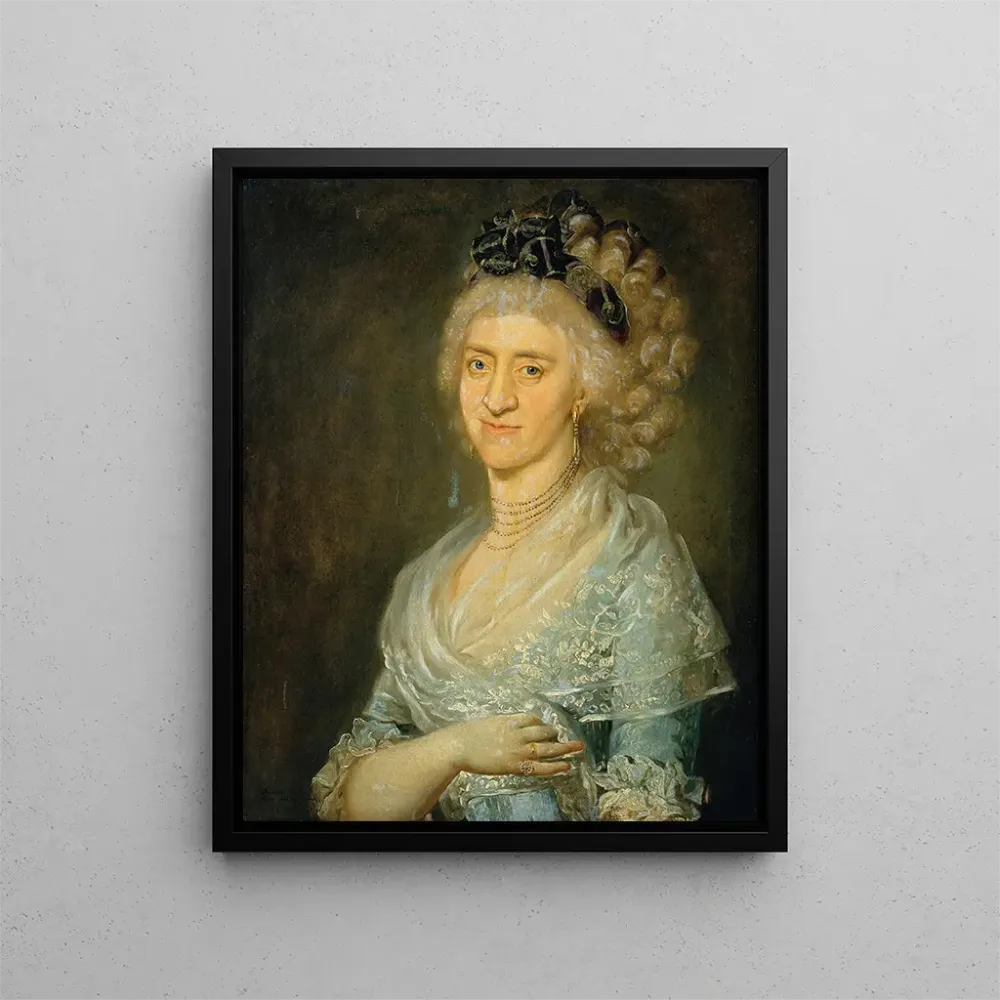 Tableau Portrait d'une dame - Barbara Krafft | Reproduction Artem Legrand