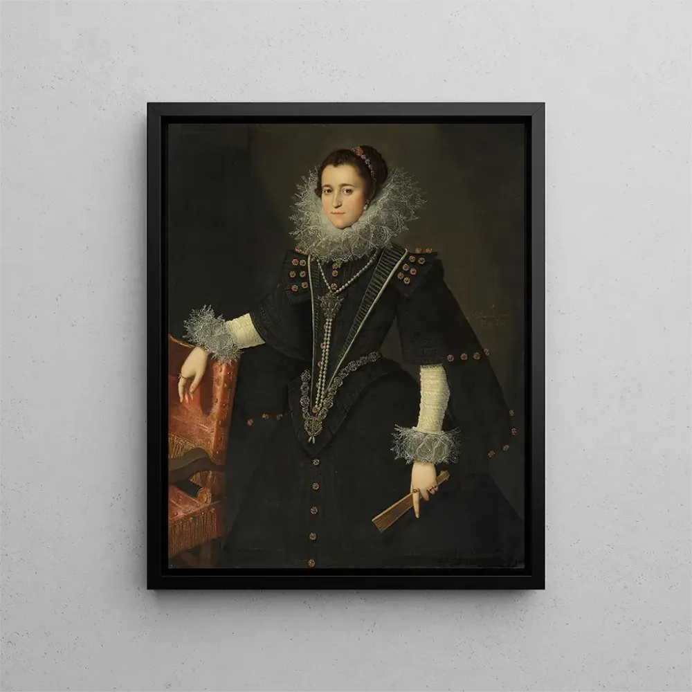 Tableau Portrait d'une dame - Bartolomé González y Serrano | Reproduction Artem Legrand