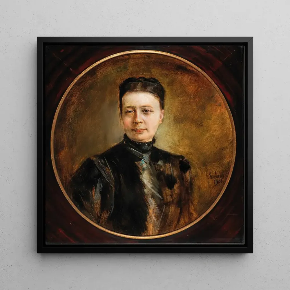 Tableau Portrait d'une dame - Franz von Lenbach | Reproduction Artem Legrand