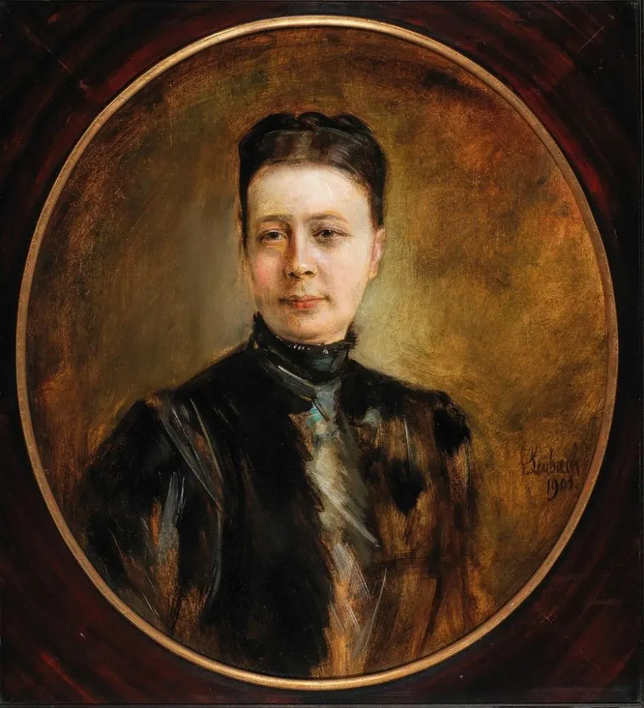 Tableau Portrait d'une dame - Franz von Lenbach | Reproduction Artem Legrand