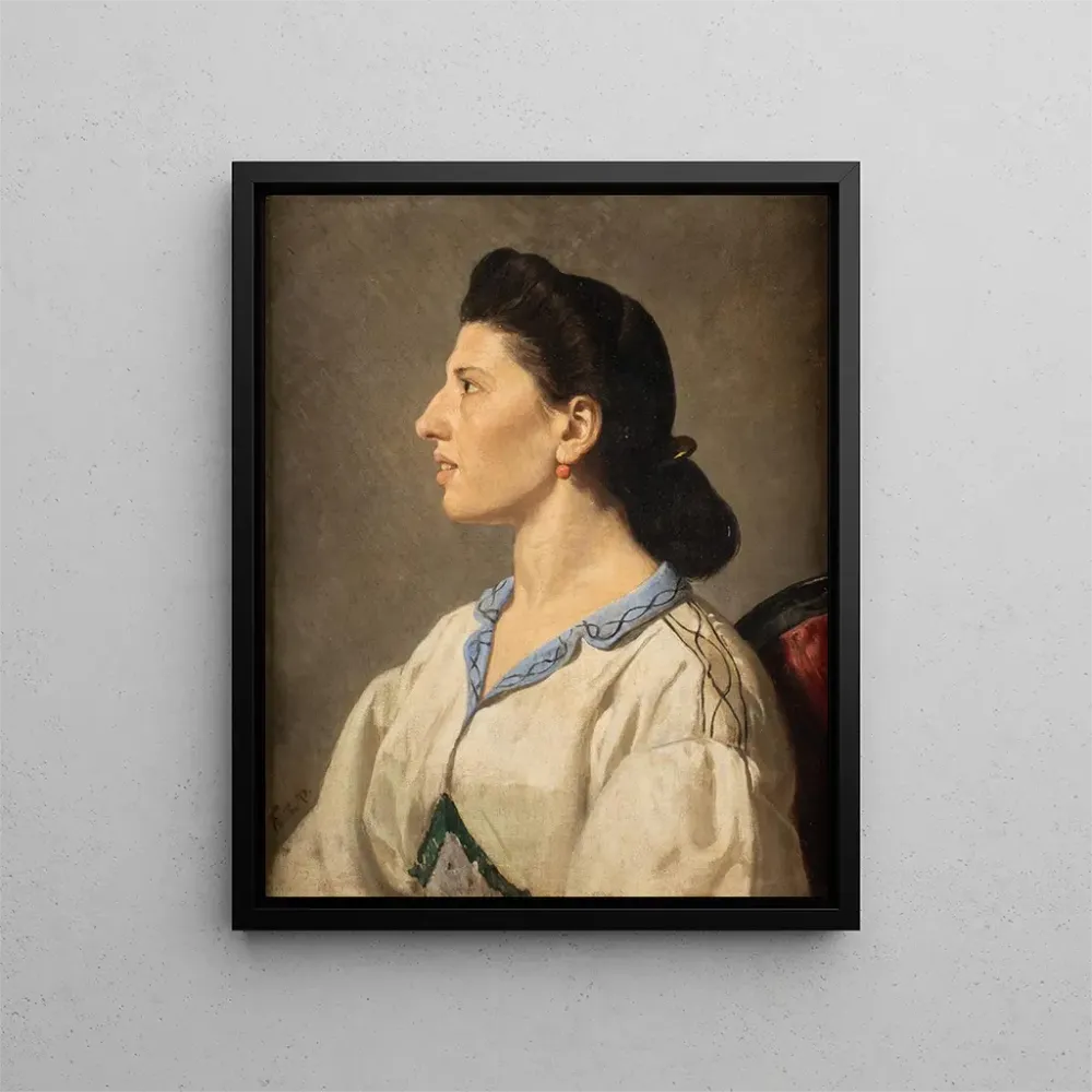 Tableau Portrait d'une femme italienne - Anselm Feuerbach | Reproduction Artem Legrand
