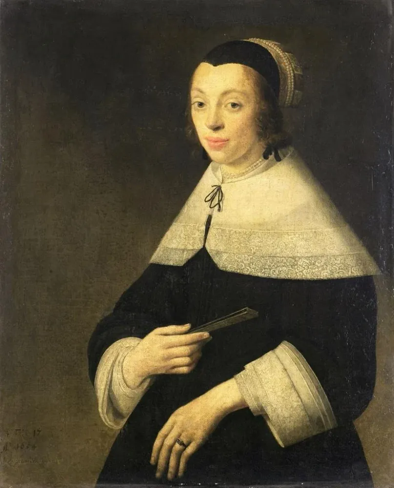 Tableau Portrait d'une jeune femme - Anthonie Palamedesz | Reproduction Artem Legrand