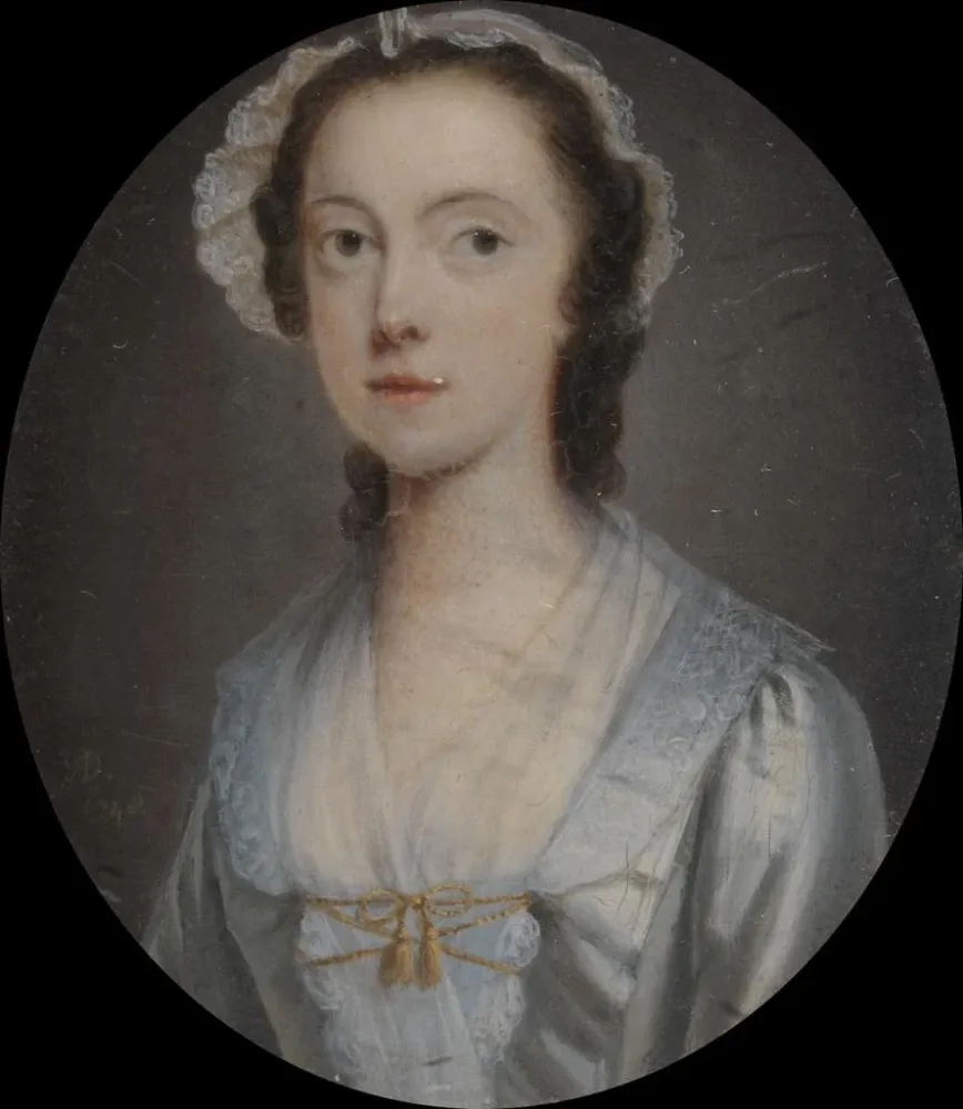 Tableau Portrait d'une jeune femme - Arthur Devis | Reproduction Artem Legrand