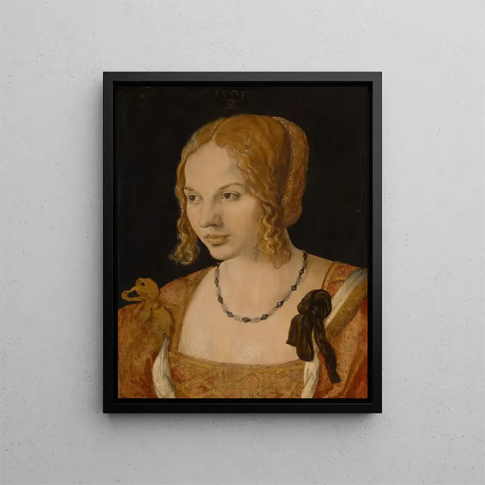 Tableau Portrait d'une jeune femme vénitienne - Albrecht Dürer | Reproduction Artem Legrand