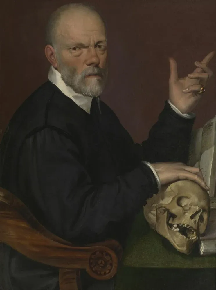 Tableau Portrait du médecin Carlo Fontana - Bartolomeo Passarotti | Reproduction Artem Legrand