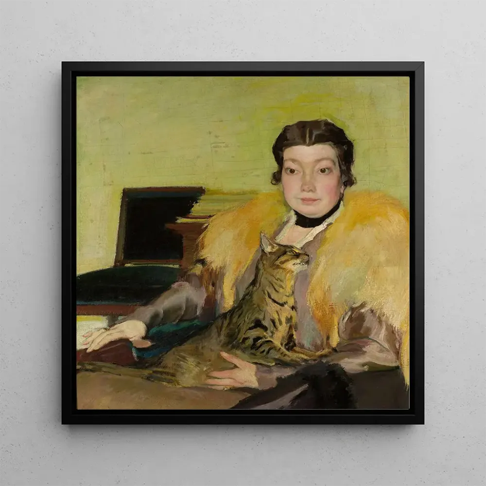 Tableau Portrait de Michalina Krzyanowska, la femme de l'artiste - Konrad Krzyanowski | Reproduction Artem Legrand