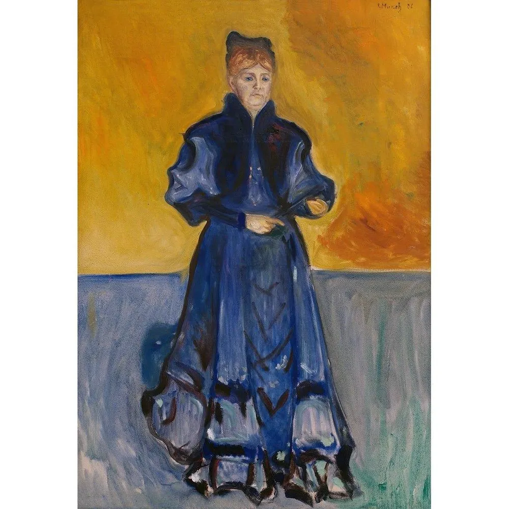 Tableau Portrait de Mme Förster-Nietzsche - Edvard Munch | Reproduction Artem Legrand