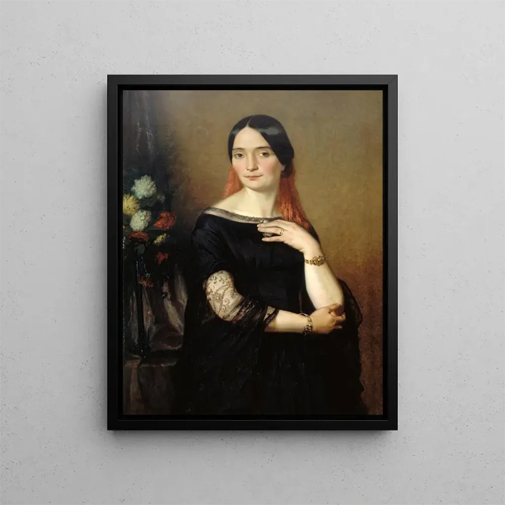 Tableau Portrait présumé de Mlle Mars - Ary Scheffer | Reproduction Artem Legrand