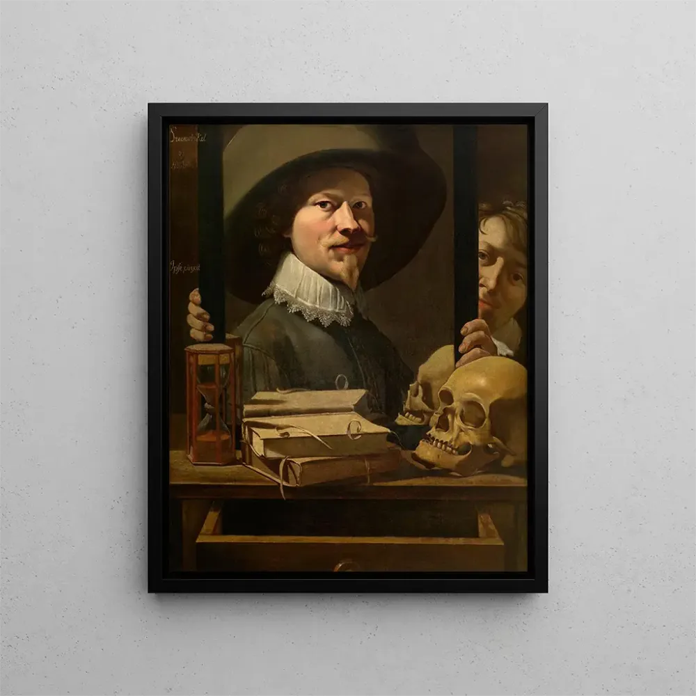 Tableau Portrait vanité du peintre - Antonie van Steenwinckel | Reproduction Artem Legrand