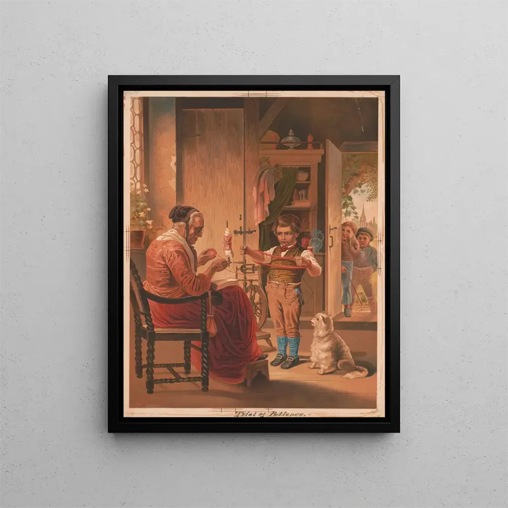 Tableau Épreuve de patience - Anonyme | Reproduction Artem Legrand
