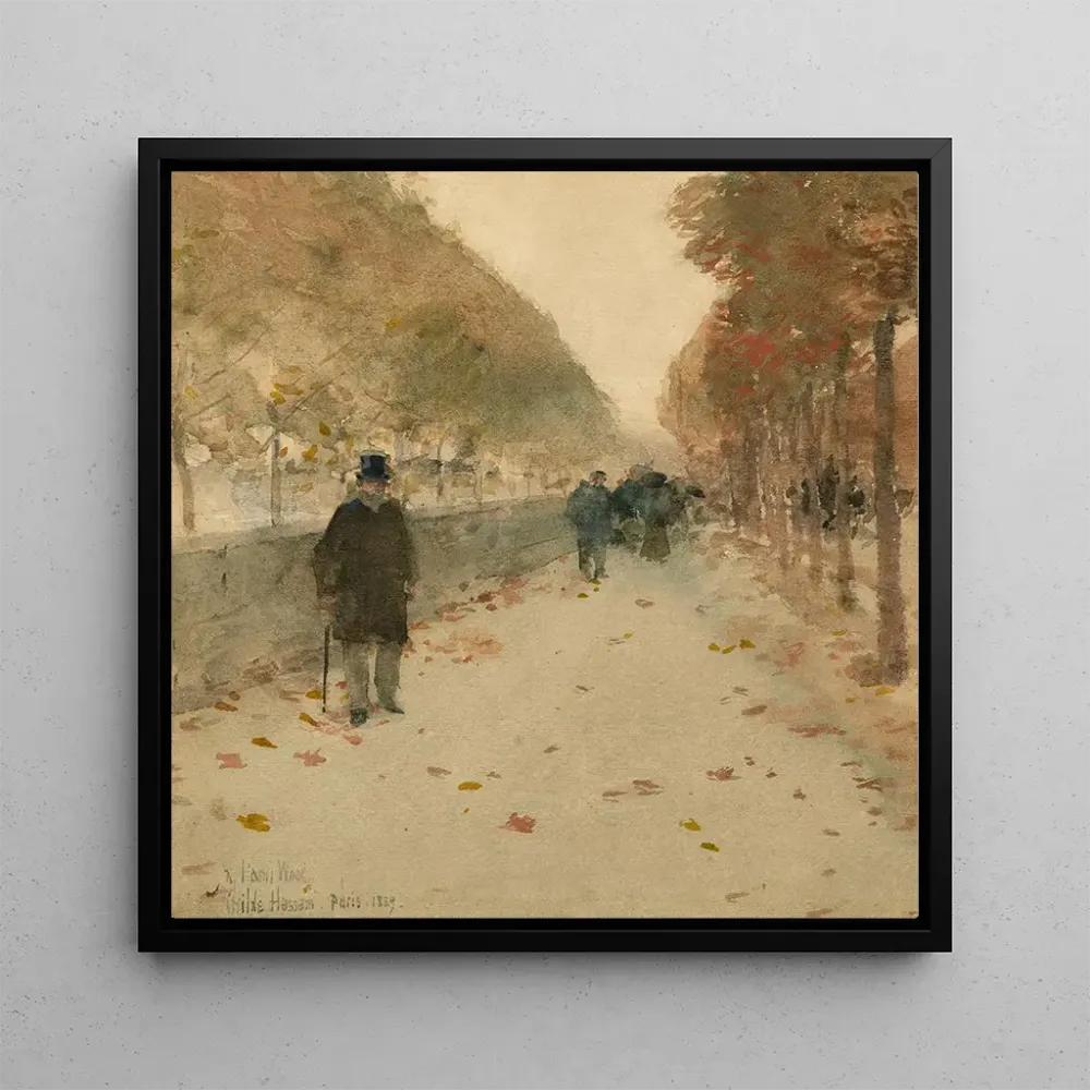 Tableau Quai du Louvre - Childe Hassam | Reproduction Artem Legrand